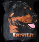 Preview: Sweatshirt Rottweiler schwarz