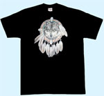 Mobile Preview: T-Shirt  Wolf Traumfänger 3D