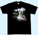 Preview: Motiv Wolf in Landschaft T-Shirt