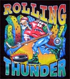 Mobile Preview: T-Shirt Totenkopf Rolling Thunder