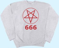 Übergröße Sweatshirt Pentagram