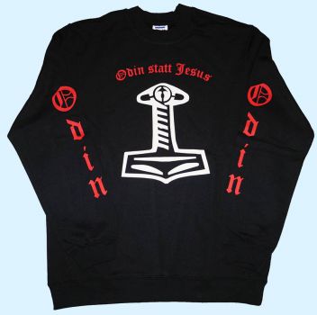 Übergröße Sweatshirt Odin statt Jesus/Thorh.
