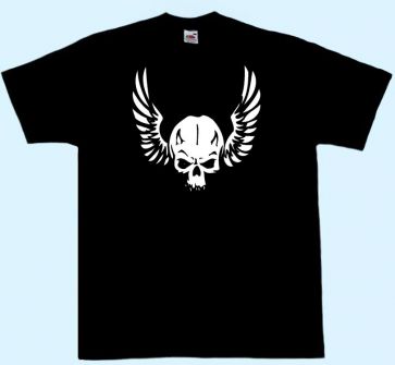 Shirt Totenkopf/Flügel