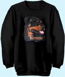 Sweatshirt Rottweiler schwarz