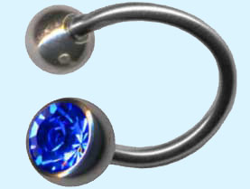 Piercing Spirale aus Titan 1,2 mm