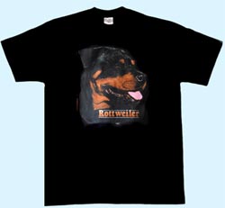 T-Shirt Rottweiler schwarz