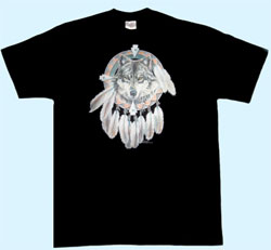 T-Shirt  Wolf Traumfänger 3D
