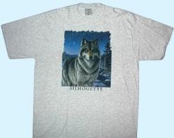 T-Shirt Wolf Silhouette