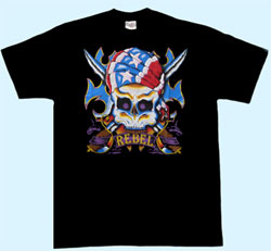 T-Shirt Totenkopf Rebel