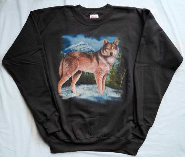 Sweatshirt mit Wolf
