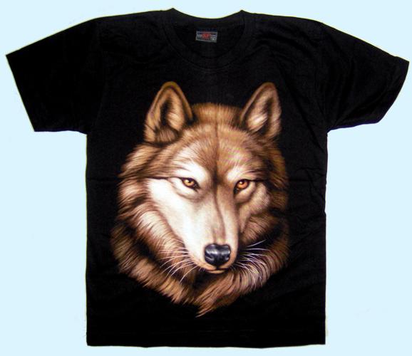 T-Shirt Wolf braun
