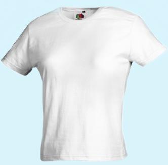 Lady-Fit Shirt weiß