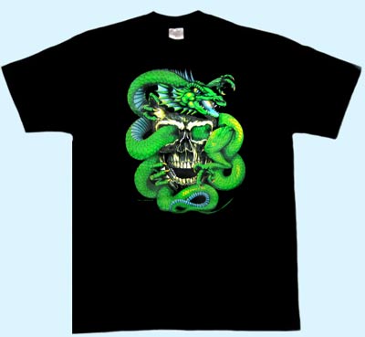 T-Shirt Totenkopf/Schlange