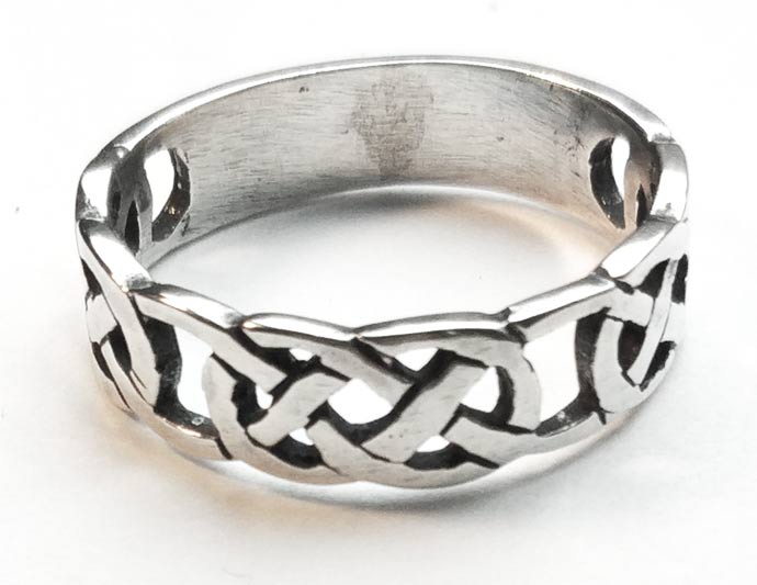 keltischer Ring aus 925er Silber