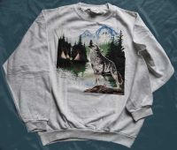 Motiv Wolf in Landschaft Sweatshirt