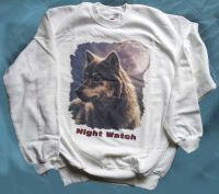 Sweatshirt weiß Wolf Night Watch