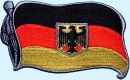 Aufnäher gestickt Deutschlandflagge